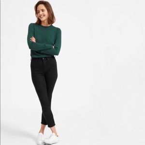 High Rise Black Ankle Jeans